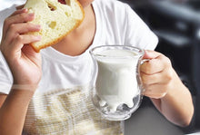 Transparent Handmade Double-layer Cow Milk Glass