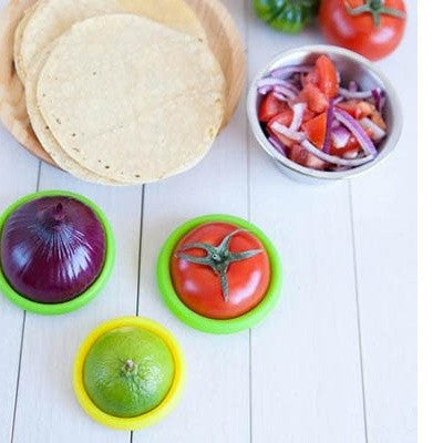 Silicone Food Huggers Food Storage Caps Four Sizes