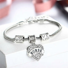 Nurse Heart Statement Bracelet
