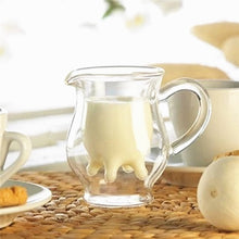 Transparent Handmade Double-layer Cow Milk Glass
