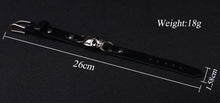 Men's Genuine Leather buckle Rock Skull Bracelet