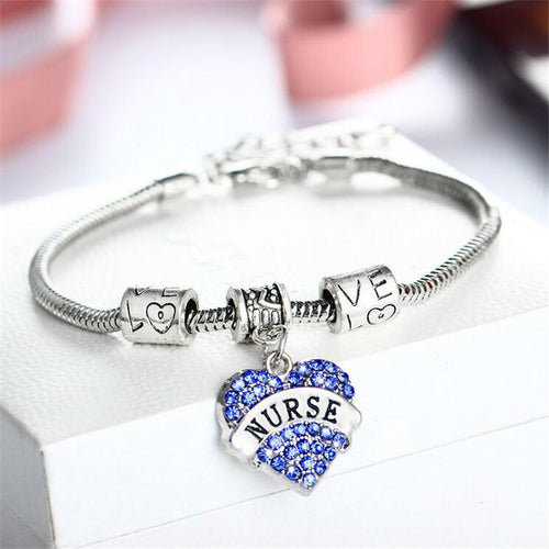 Nurse Heart Statement Bracelet