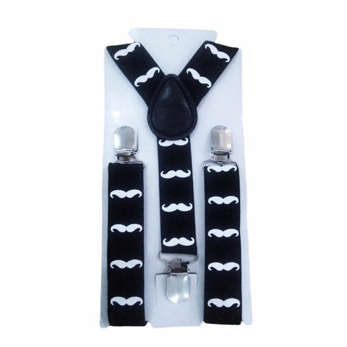 Cute Print Mustache Baby  Suspenders