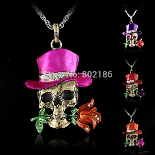 Long Chain Gothic Antique Necklace