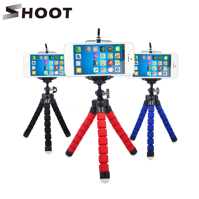 Mini Portable Flexible Sponge Octopus Tripod